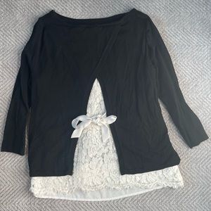 WHBM Top with lace back